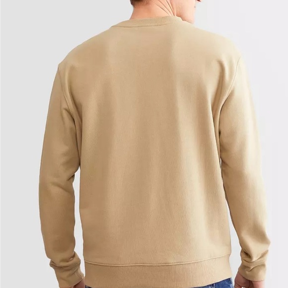 Men’s NWT RVCA Stitched Pullover Sweatshirt In Tan Size Small MSRP $70 - Picture 2 of 7